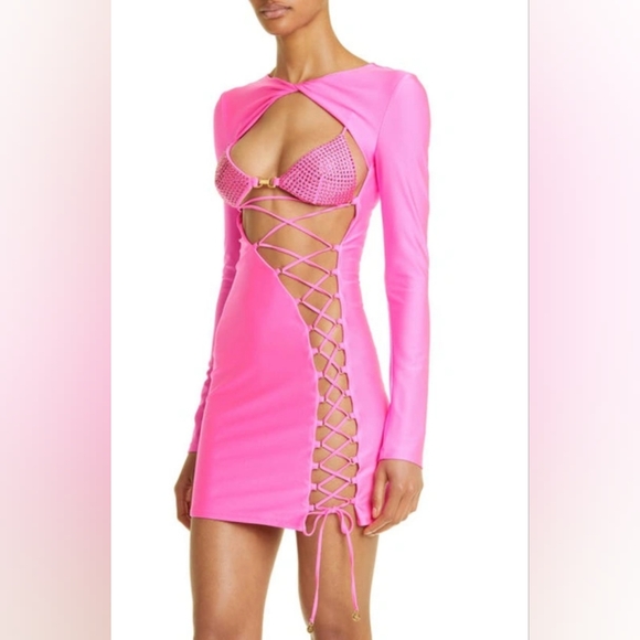 Dundas pink rhinestone dress - Picture 3 of 4